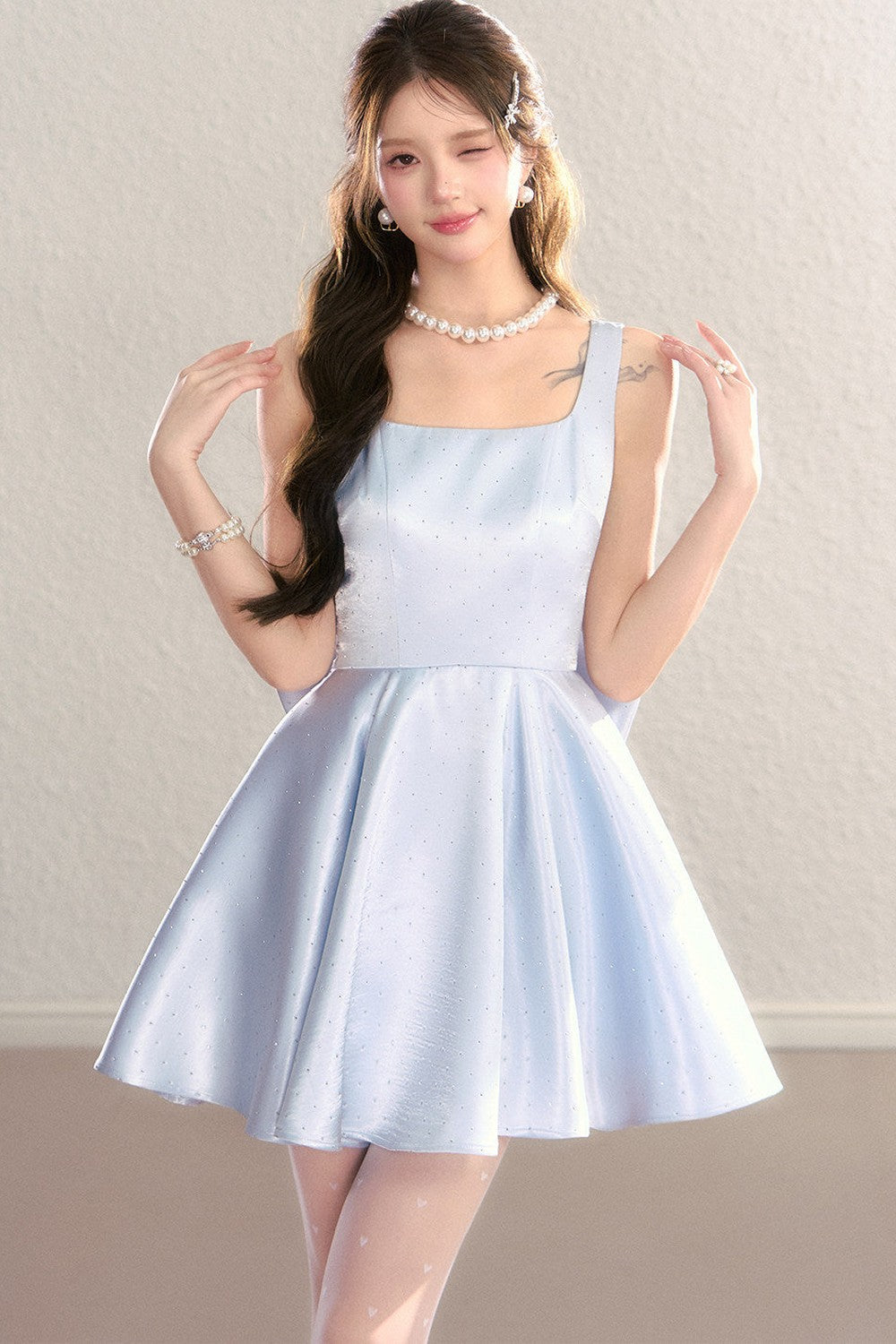 Glitter Princess A-Line Slip Dress