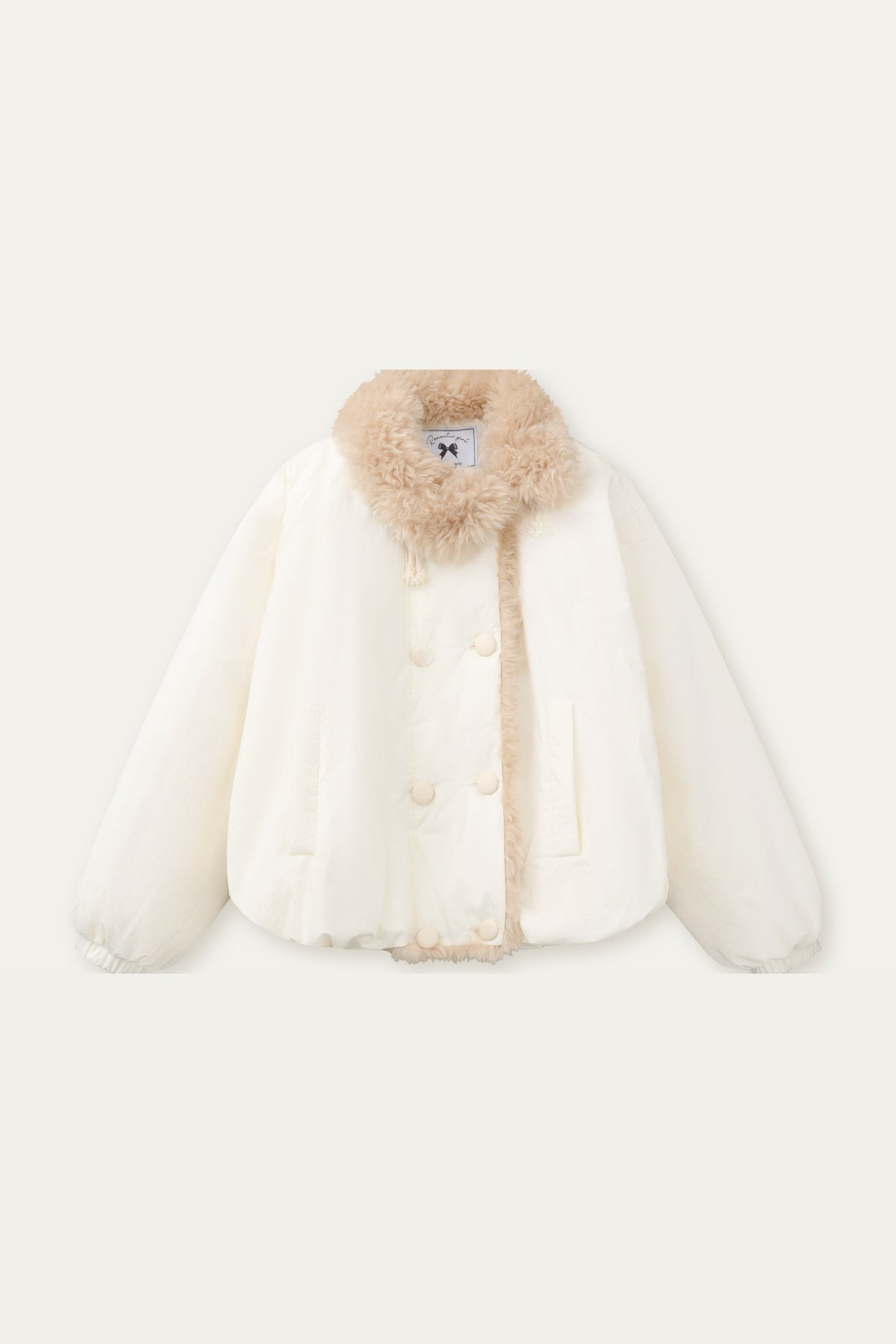 White Birch Double-Breasted Duck Down Jacket