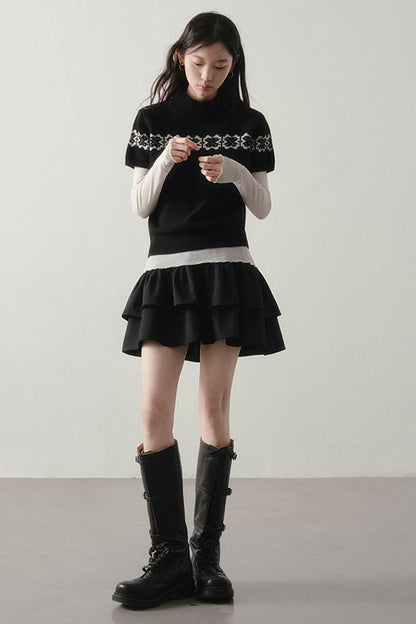 Ballet Style Solid Long Sleeve Top