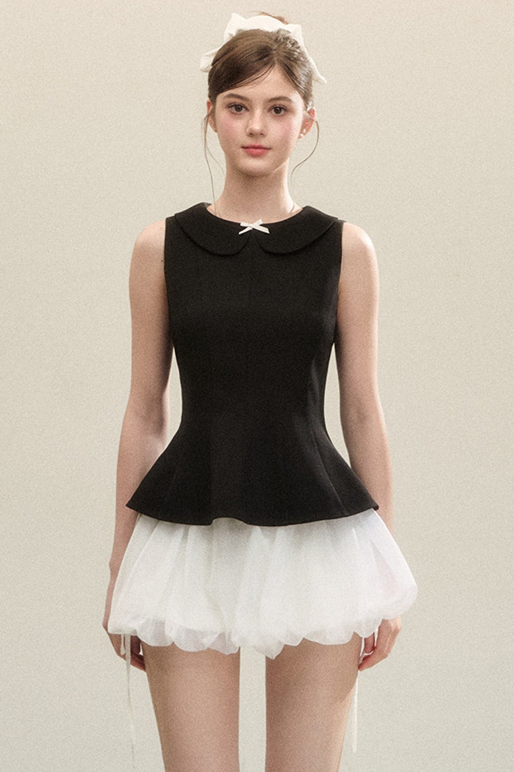 Floral Ruffle Short Skirt