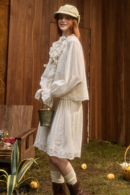 Tencel Cotton Lace Trim Set