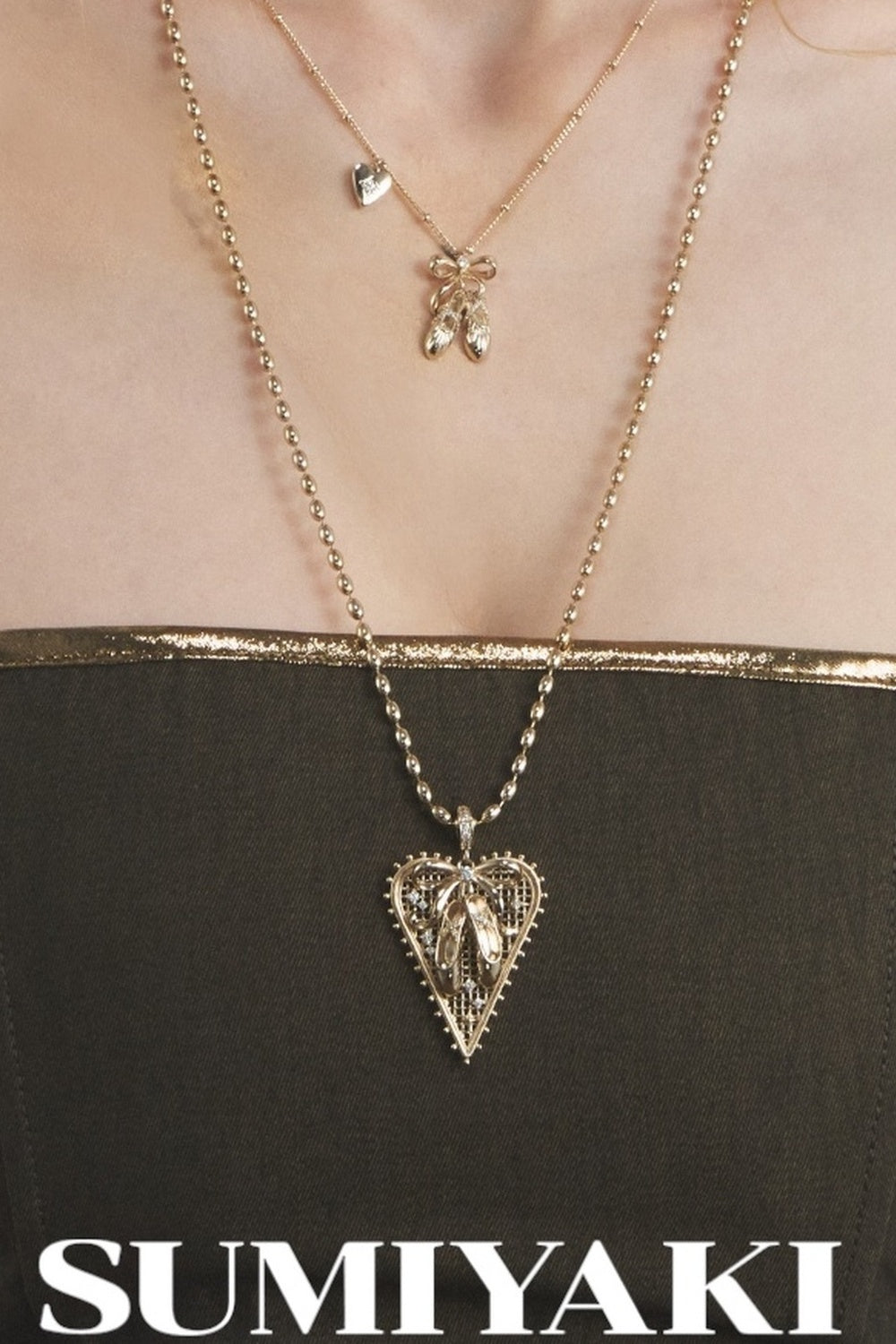 Bow Long Necklace