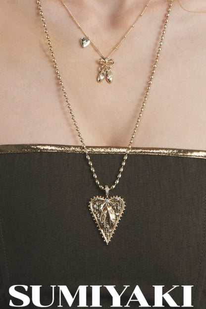 Bow Long Necklace