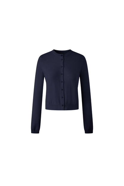 Dreiteiliges Wollstrick-Set mit Jacke und Rock
