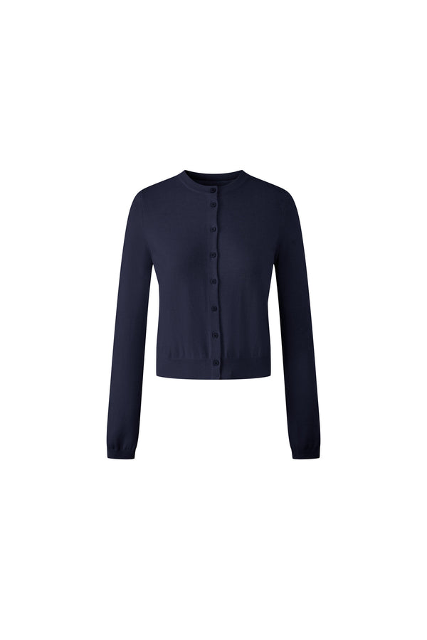 Wool Knit Three-Piece, Jacket and Skirt Set-Up