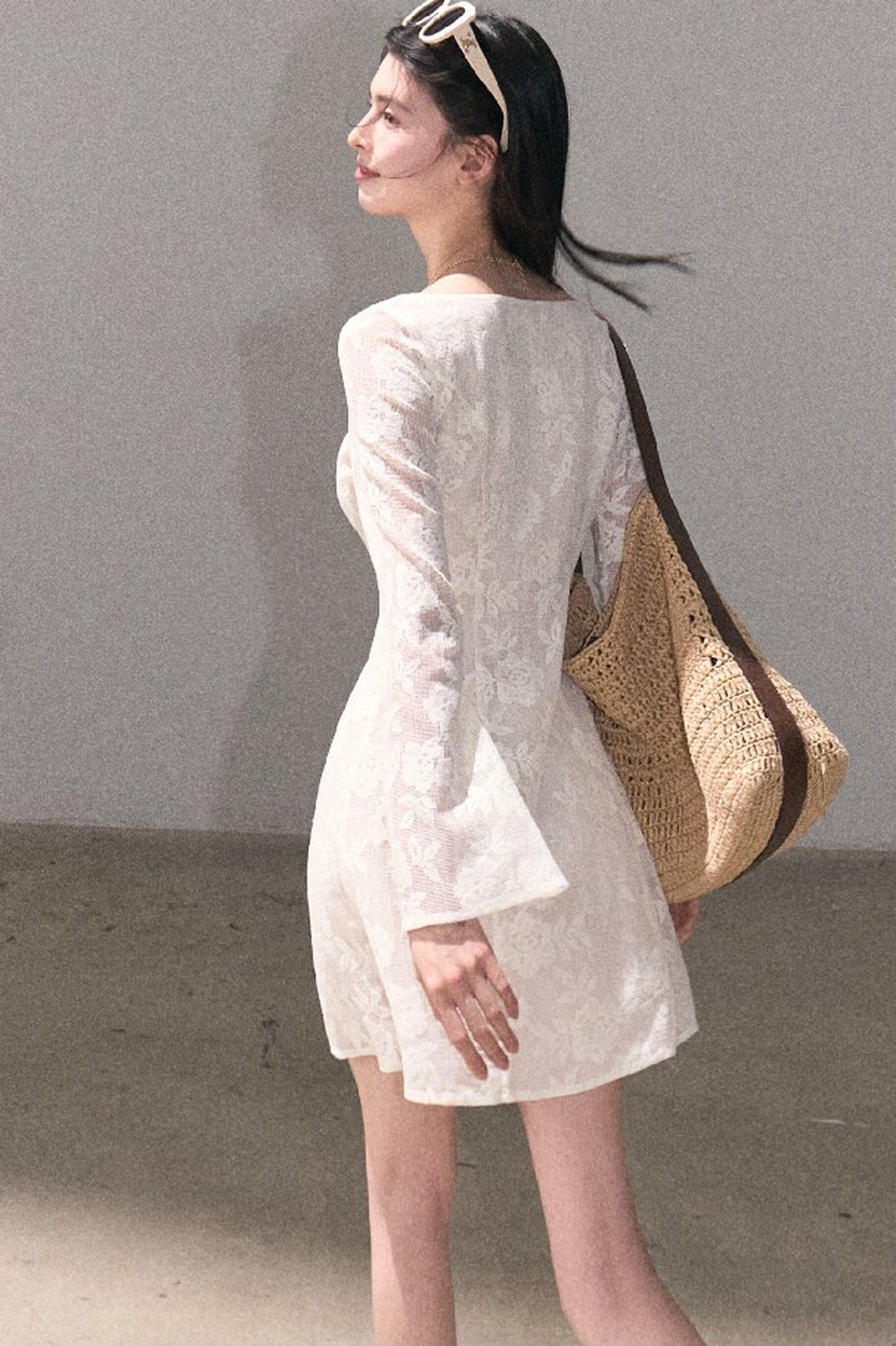 French Lace Hollow-Out Dress