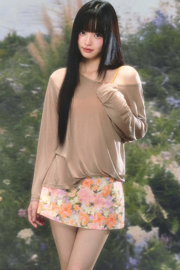 Lace One-Shoulder Camisole Set-Up