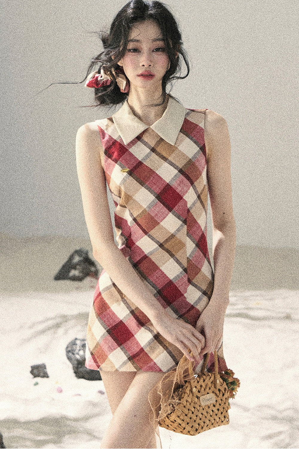 French Quilted Polo Bodycon Dress