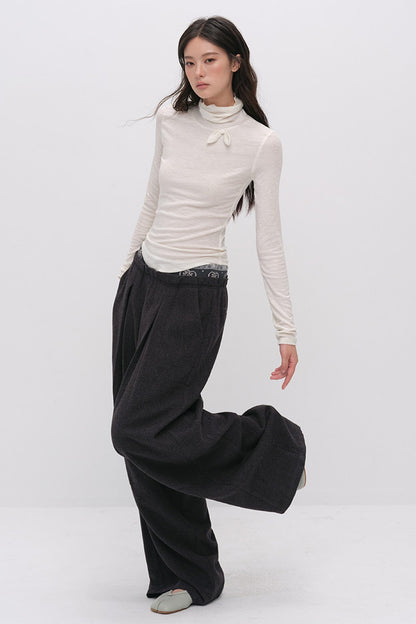 X-Line 3D Bow Tencel Wool T-Shirt