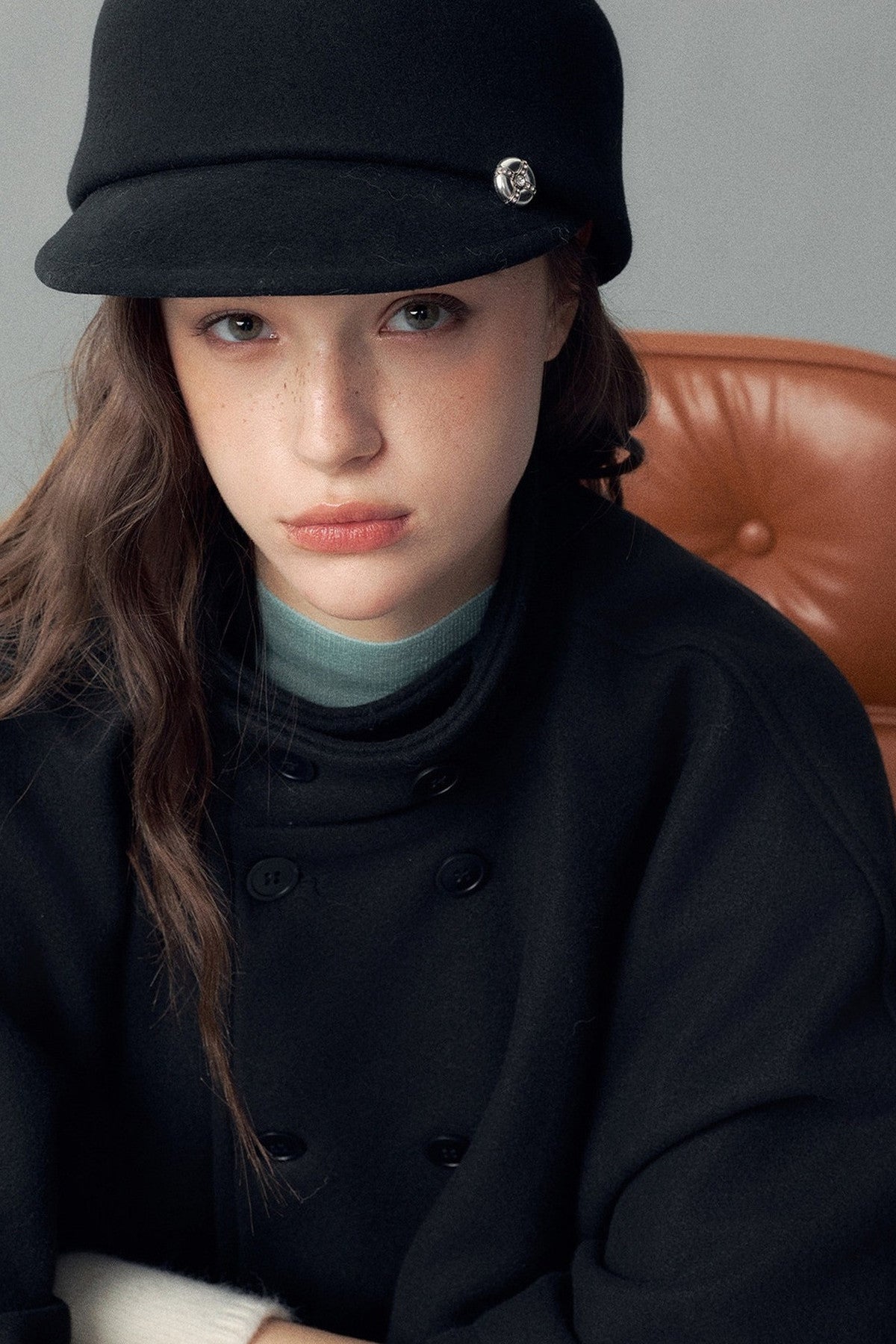 Wool Short-Brimmed Equestrian Hat