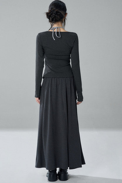 Layered-Look Halter Neck Top