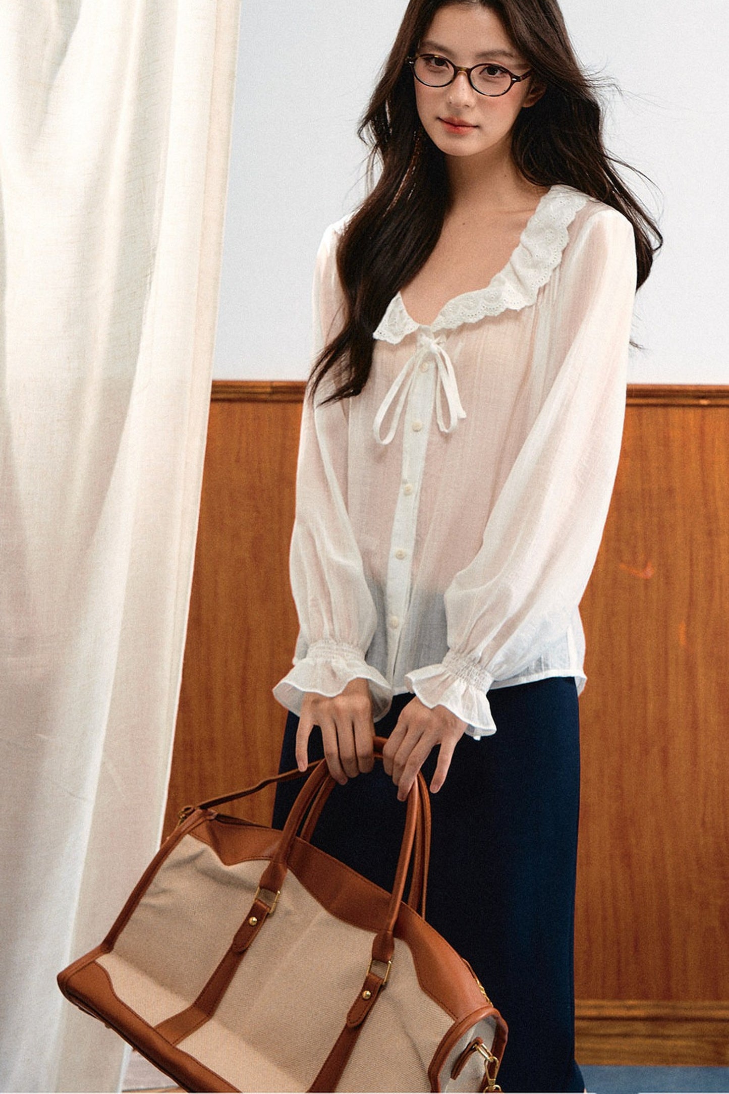 Chiffon Ruffled Blouse