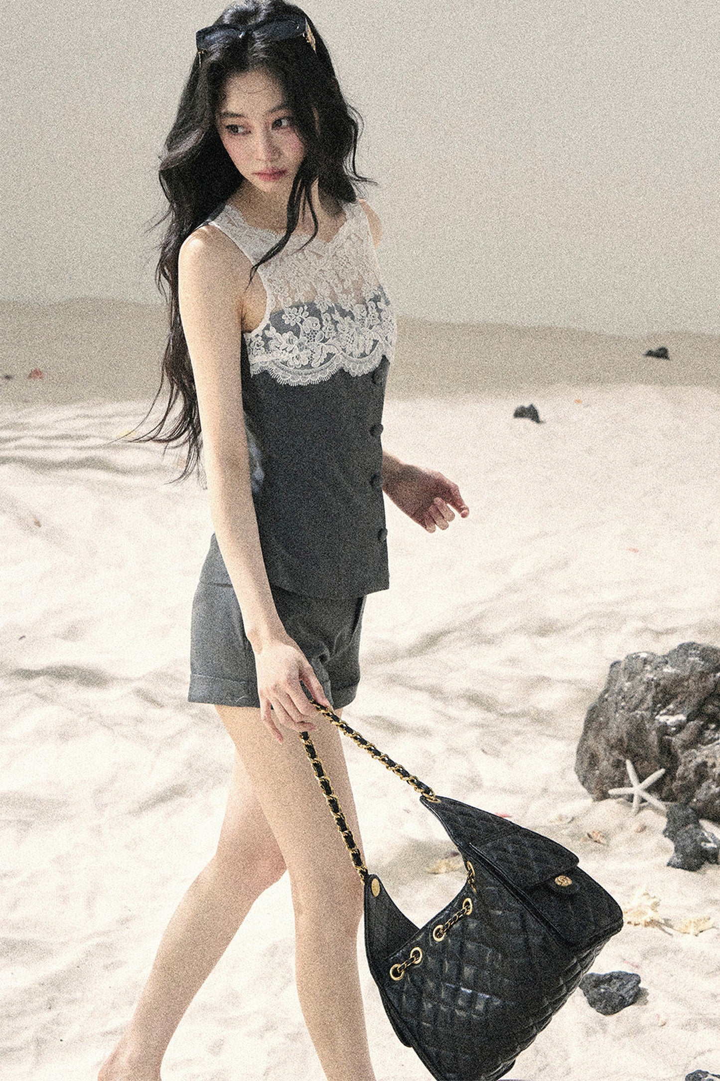 French Lace Top and Shorts Set-Up