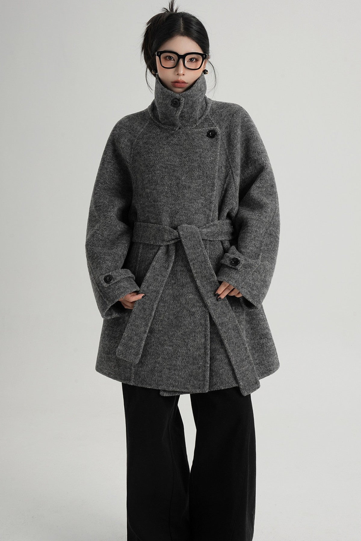 Mid-Length Double-Sided Wool Coat