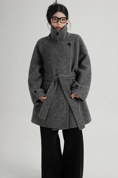 Mid-Length Double-Sided Wool Coat
