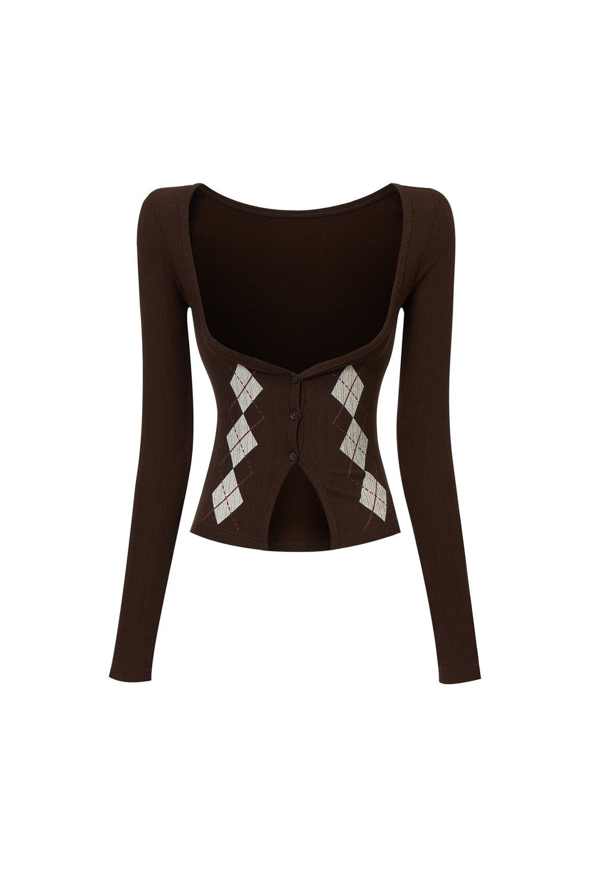 Vertical Striped Diamond Knit Cardigan and Ruffled Dress Set-Up