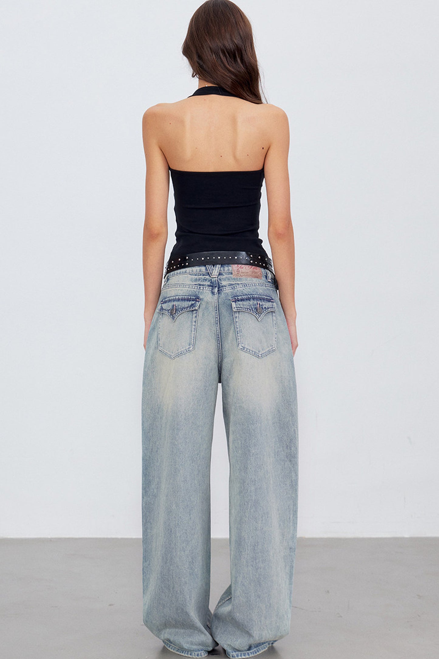Light Blue Gradient Denim Pants