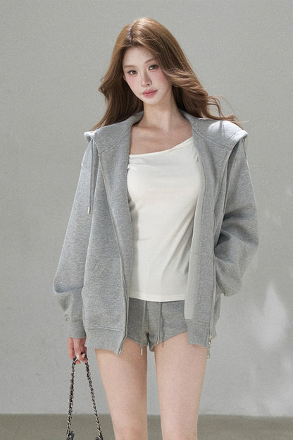 High-Weight Oversized Hoodie and Pants Set-Up