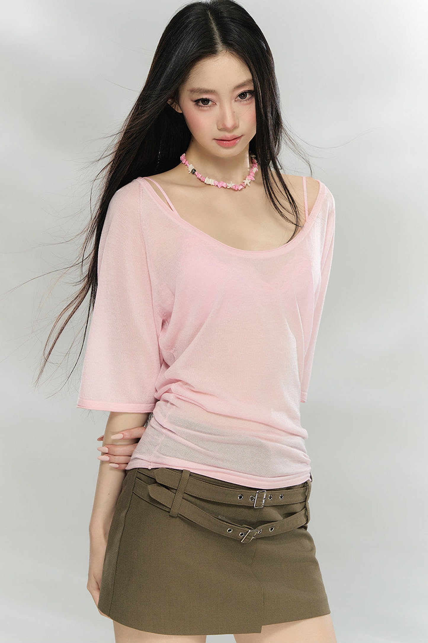 Heavyweight Lyocell Batwing Top