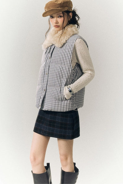 Stand Collar Padded Vest
