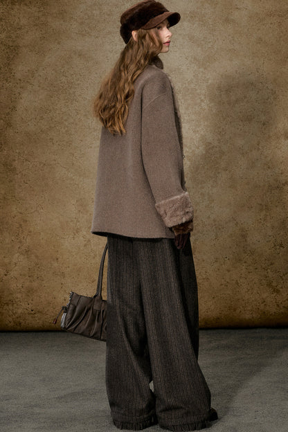 Mid-Length Double-Sided Woolen Jacket