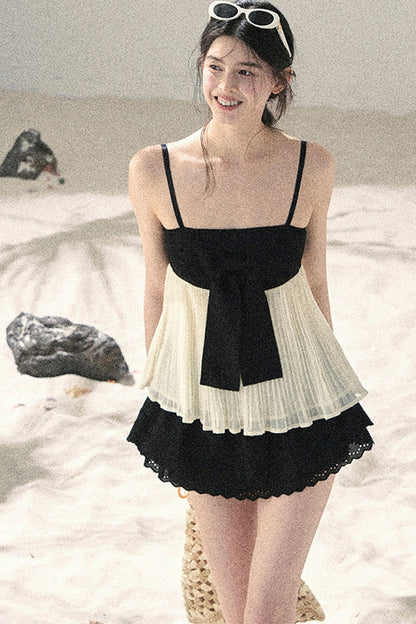 Off-Shoulder Mesh Camisole Top