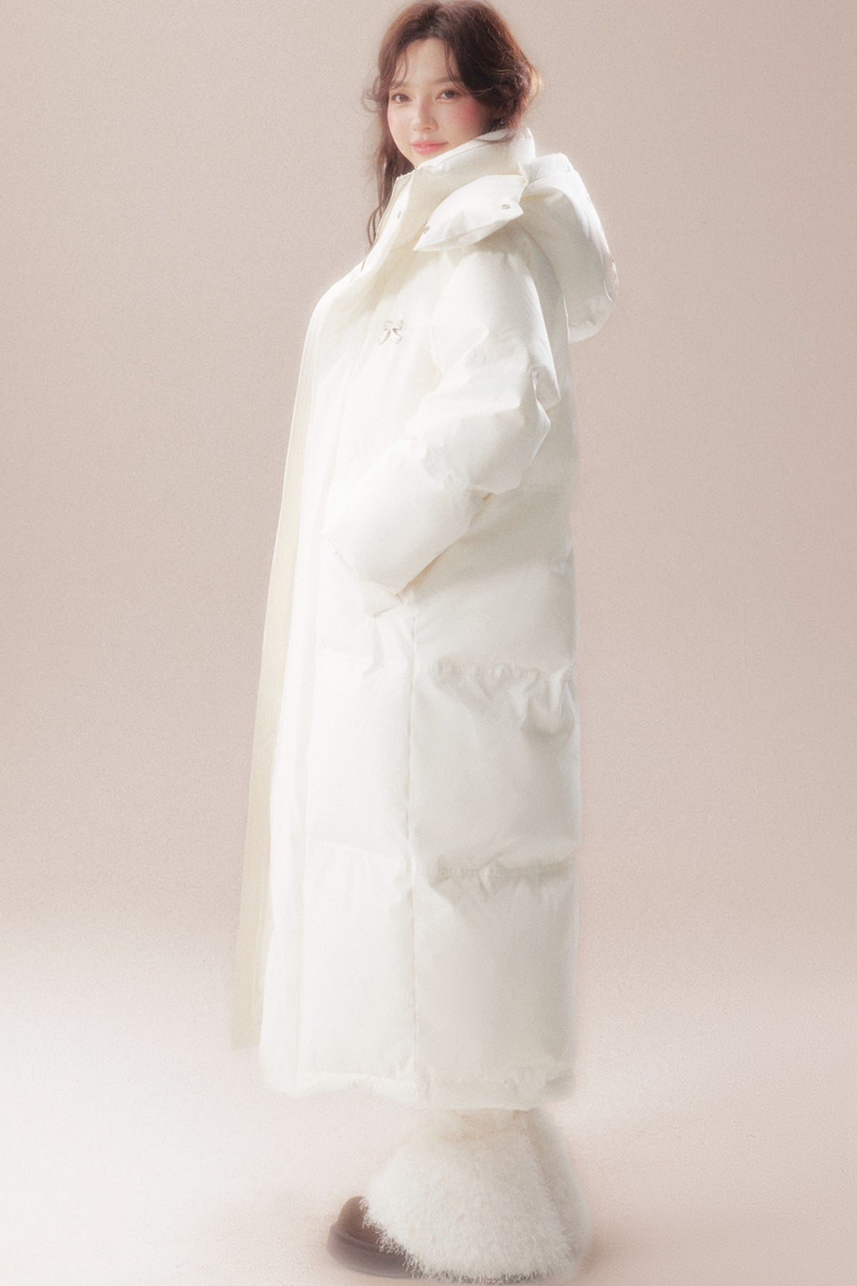 Long 90 White Goose Down Coat