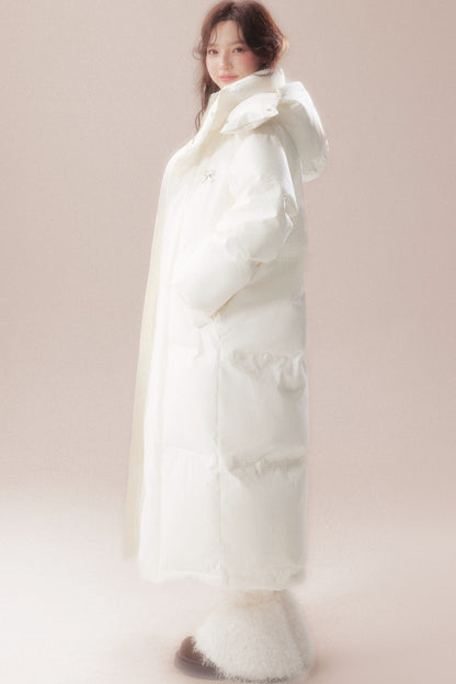 Long 90 White Goose Down Coat