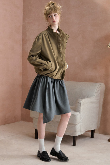 Crinkled Pleated Jacket
