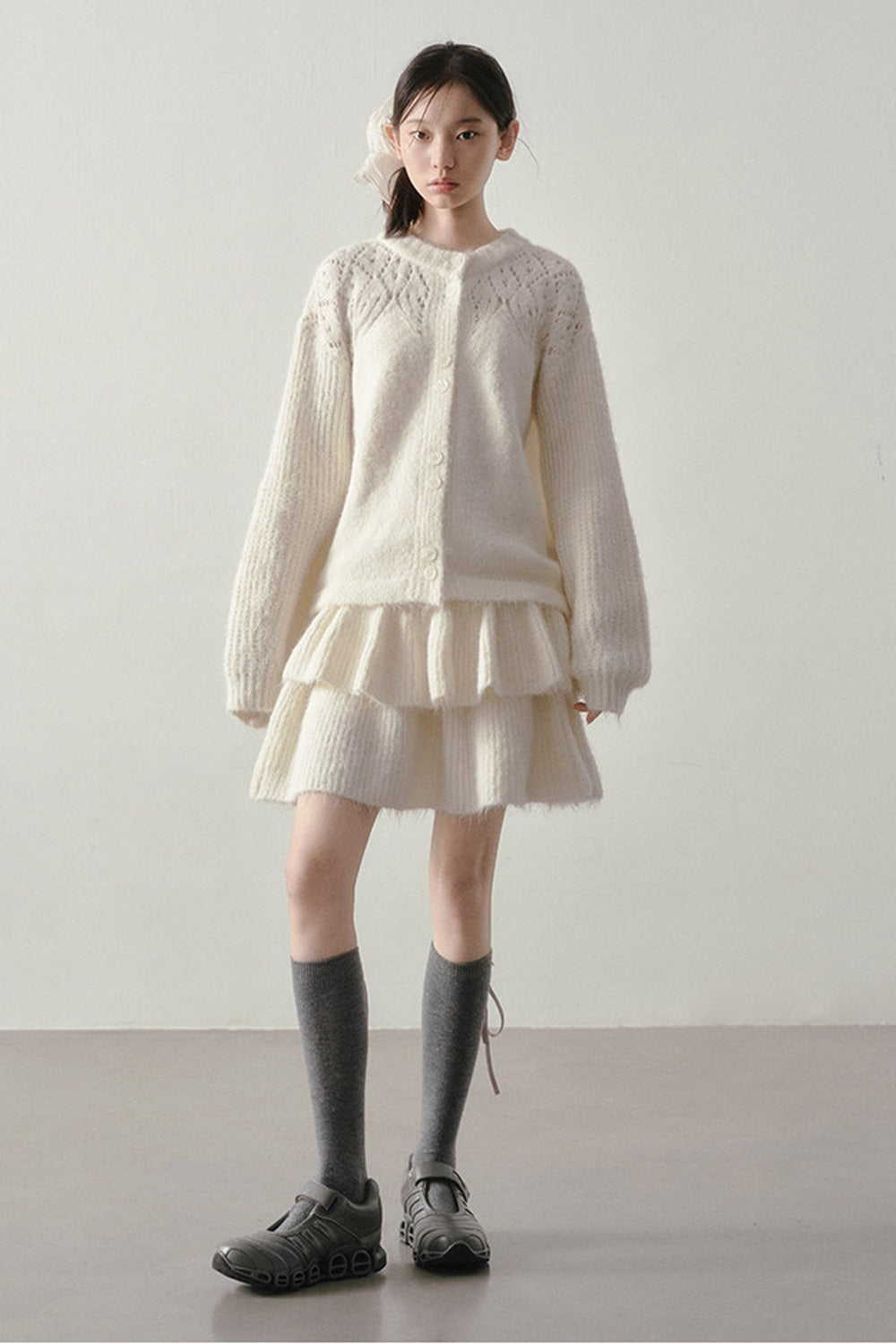 Reversible Knit Sweater and Skirt Set