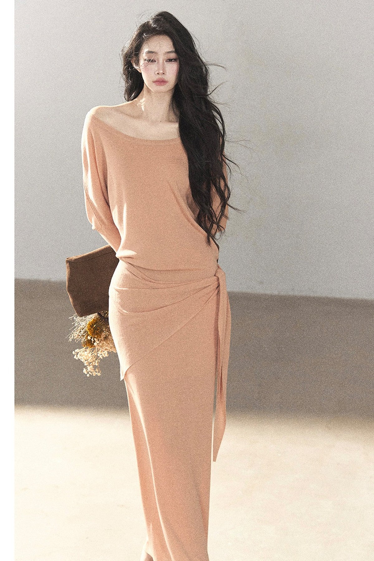 Under The Sunset Linen Mermaid Dress And Skirt Set