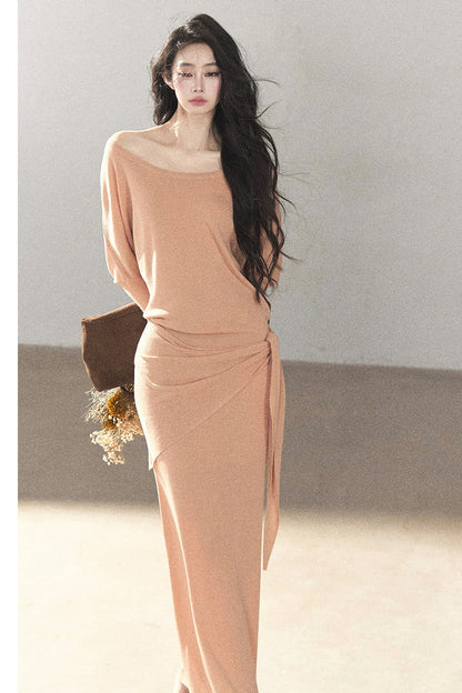 Under The Sunset Linen Mermaid Dress And Skirt Set