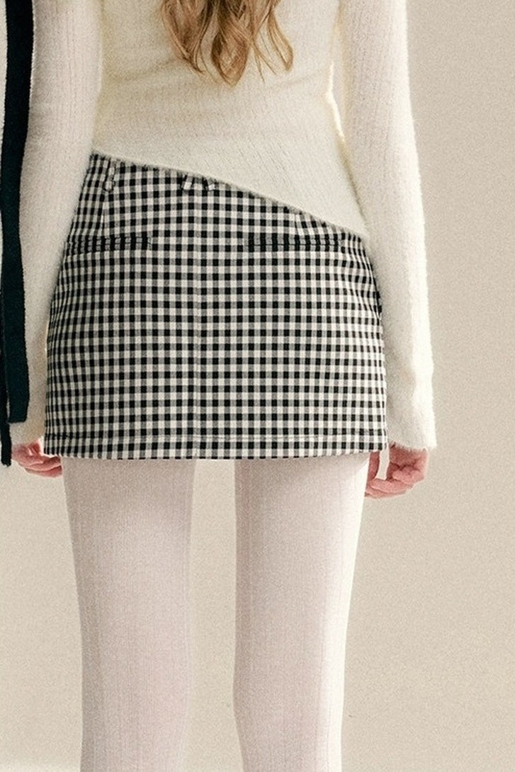 Asymmetrical Bow Tie Knit Top