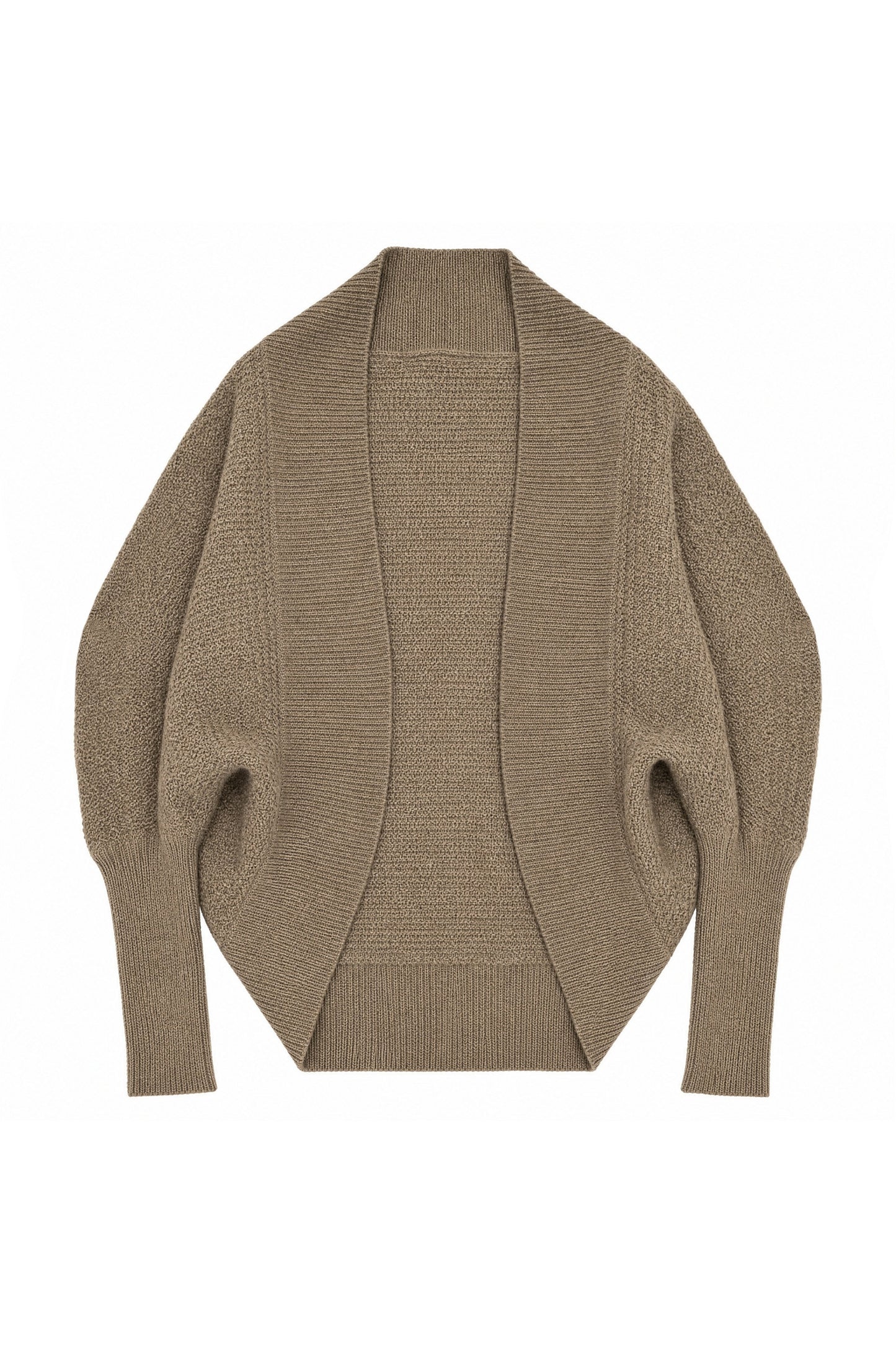 Ensemble 3 pièces en maille avec cardigan à manches chauve-souris et jupe