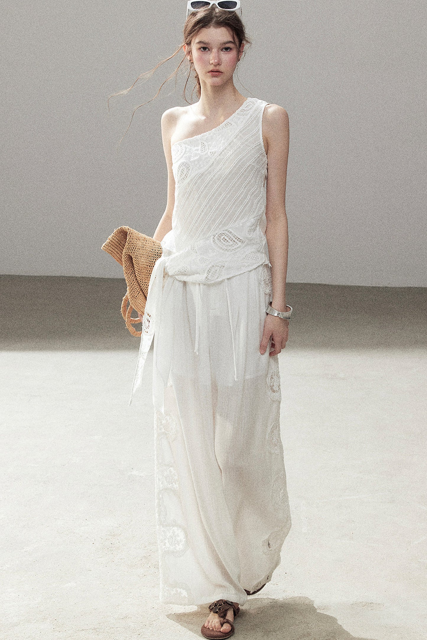 Clear Sky Sleeveless Top Set-Up