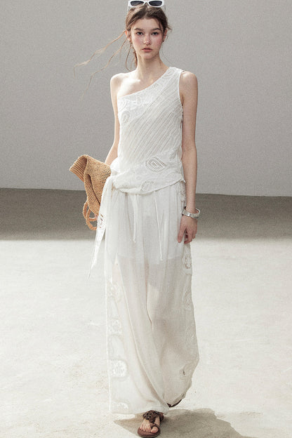 Clear Sky Sleeveless Top Set-Up