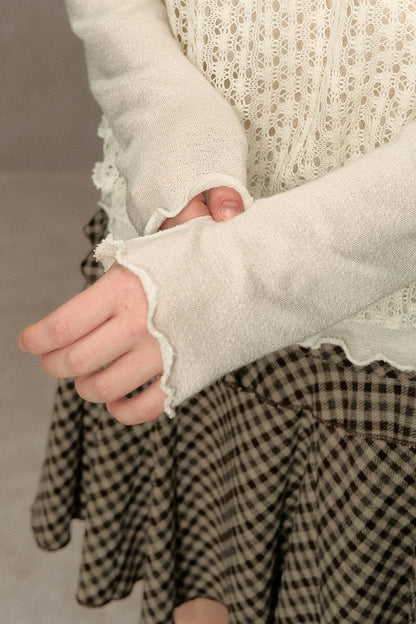 Hollow-Out Knit Sweater