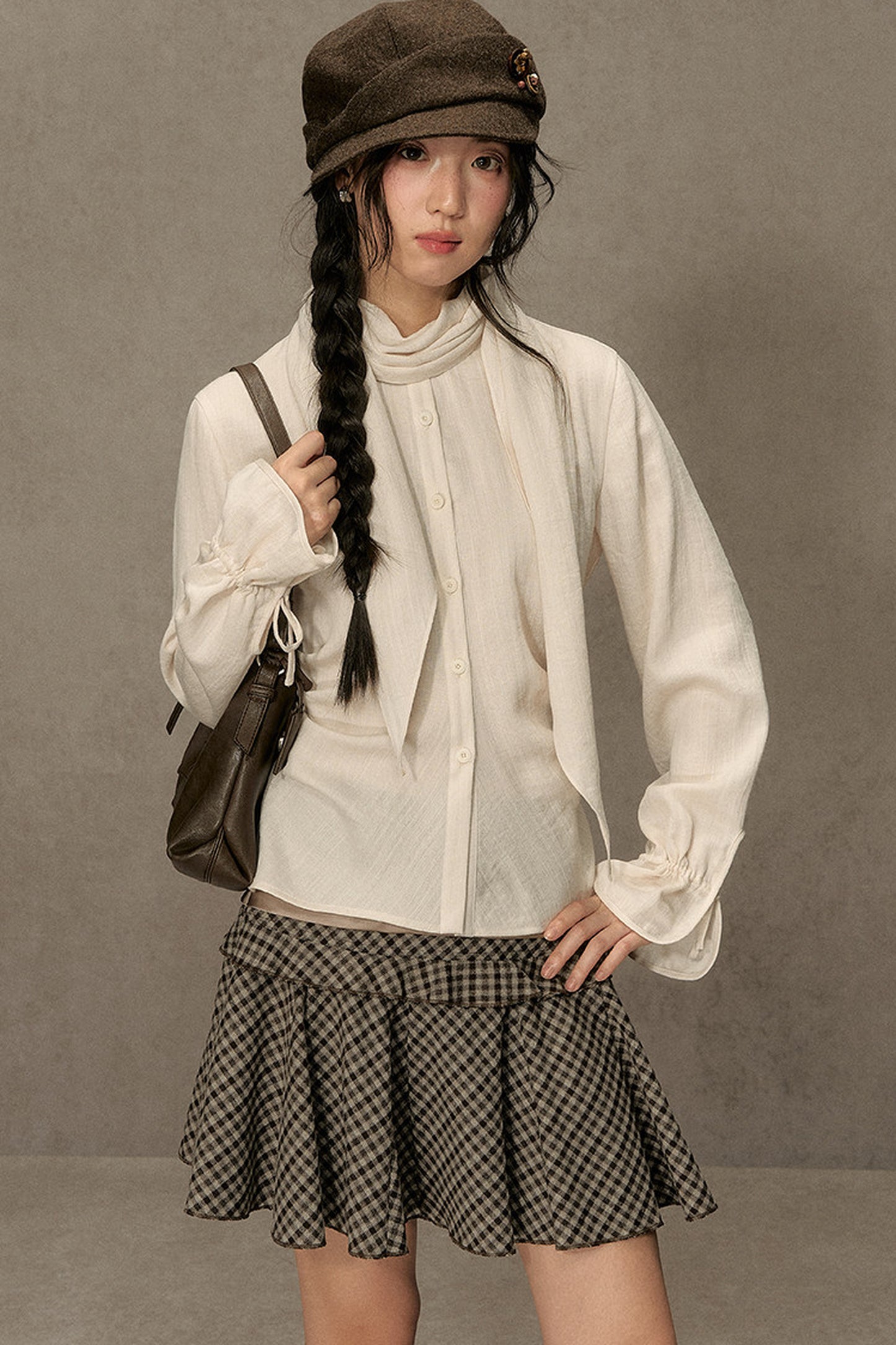 Beautiful and Relaxed Lyocell Cape Shirt