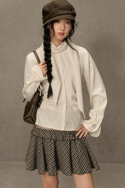Beautiful and Relaxed Lyocell Cape Shirt