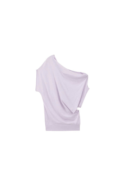Tencel Wool Off-Shoulder Top