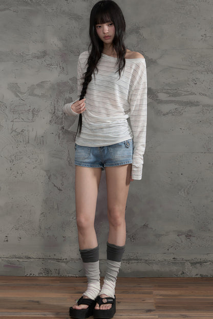 Retro Denim Hot Pants