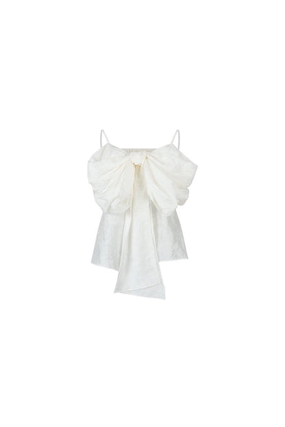 Pleated Bow Camisole Top