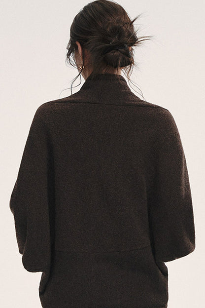 Loose Batwing Knit Jacket