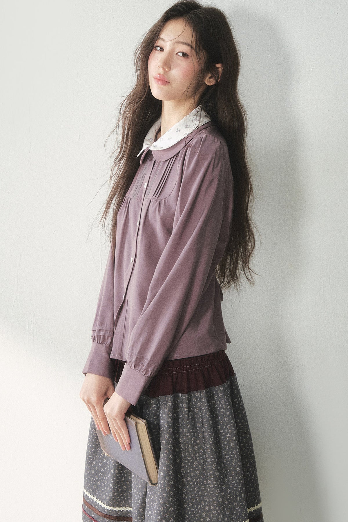 Lyocell Doll Collar Blouse