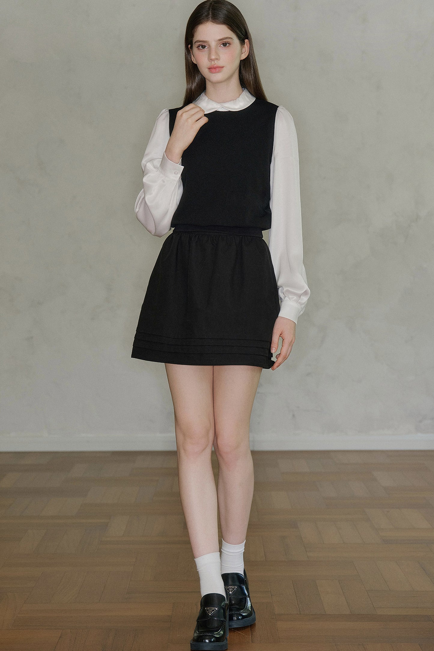 Cotton A-Line Skirt