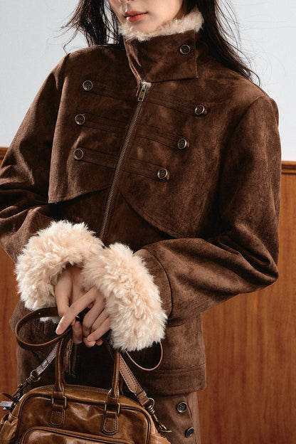 Suede Short Jacket