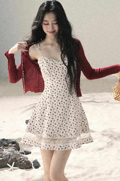 French Sun Protection Knit Cardigan Set