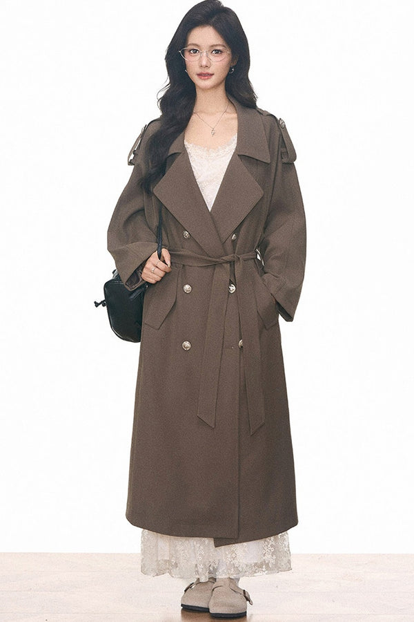 Women's Mid-Length Windbreaker and Camisole Dress Set-Up