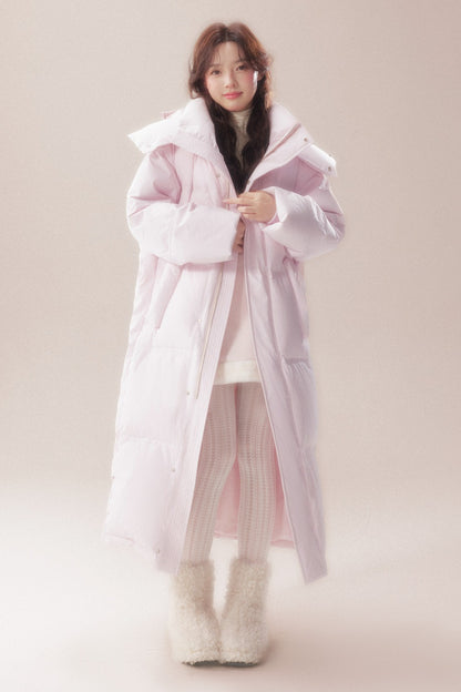 Long 90 White Goose Down Coat