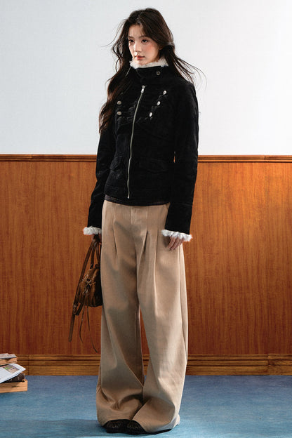 Suede Short Jacket